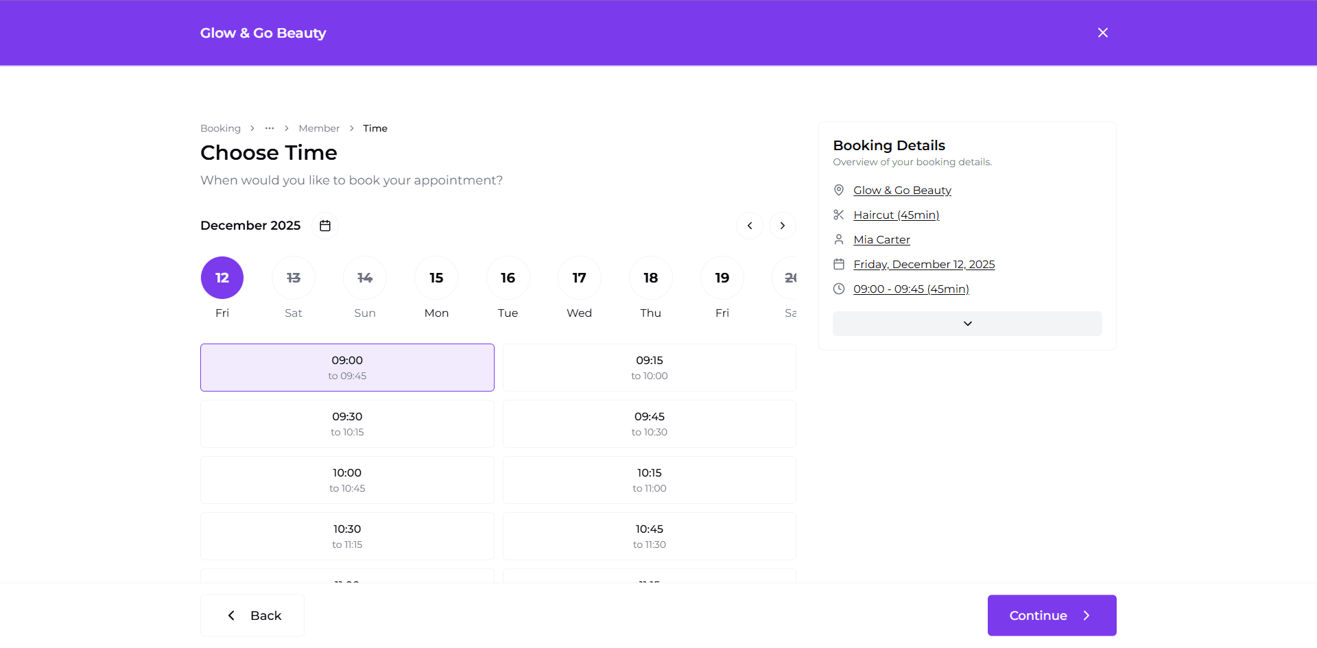 Online Booking