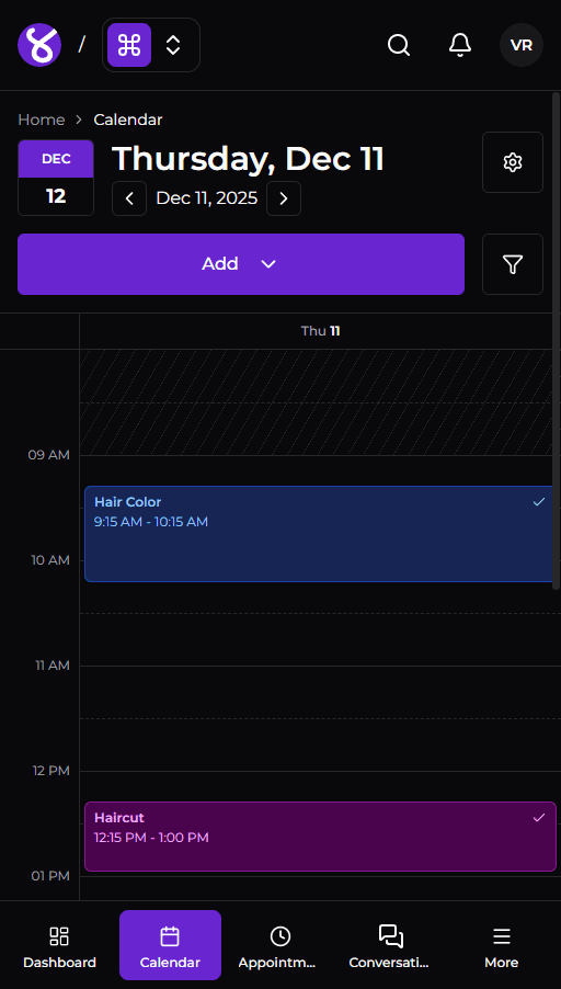 Calendar & Scheduling